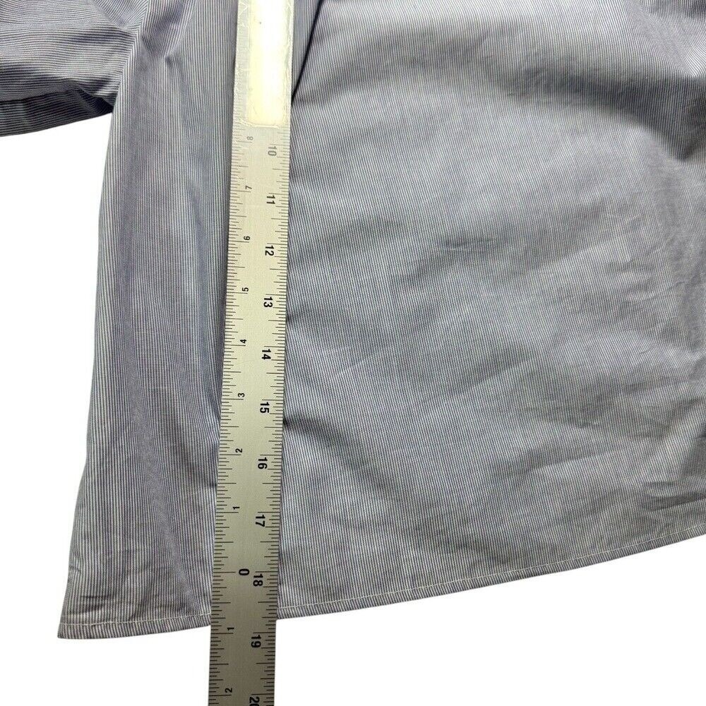 Maeve Womens XS Top Blue White Cotton Chambray Off Shoulder Preppy‎ Spring NWT - Picture 16 of 16
